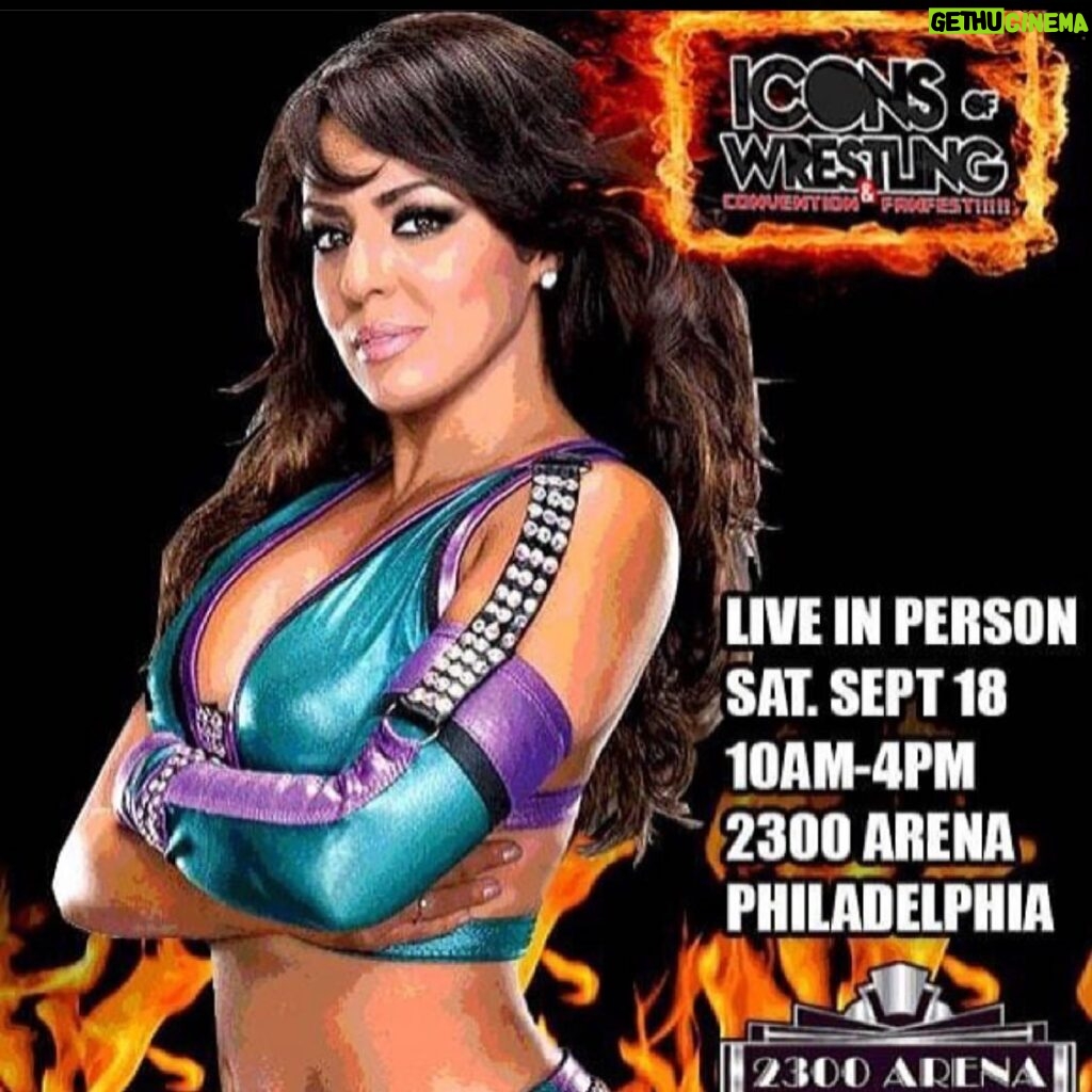 Layla El Instagram - Extremely excited to be working with @rackattackpromotions at Icons of Wrestling this September 18th and cannot wait to you all Philly 💋
