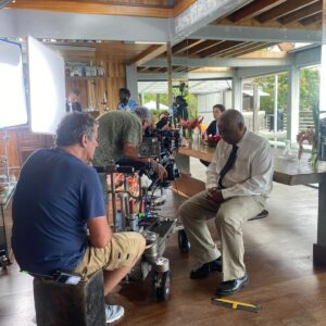 Leila Khan Instagram - Definitely worth missing uni… 

My Nan and grandad exploded with excitement when I told them I was going to be in this 😂🥹

I wish I could’ve kept all the stray doggies 💔

I got to work with an incredible cast&crew and more often than not I laughed until I couldn’t breathe. Thank you to everyone on Death In Paradise who made it a good’un… except @ralf.little - I would’ve murdered him myself in that make up truck 😂

It’s taken me ages to post this because there’s so much I want to say but I’ll leave it there before I waffle too much. 

(So sorry I can’t tag everyone😢) 

Go check it out on BBC iPlayer 😏