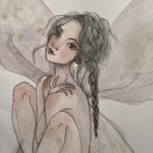 Léna Brauner Instagram - Křehkost a jemnost. Akvarel.