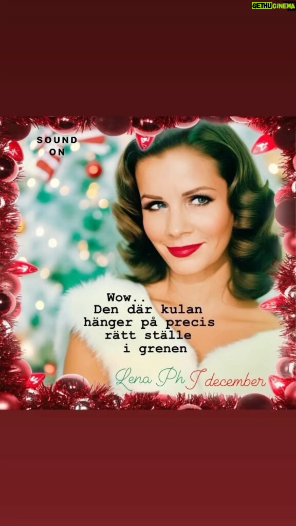 Lena Philipsson Instagram - Äntligen är det december. All julstämning du rimligtvis behöver finns i denna lilla julsång. Hela sången hittar du inne på Spotify. Trevlig fredag!!🎅