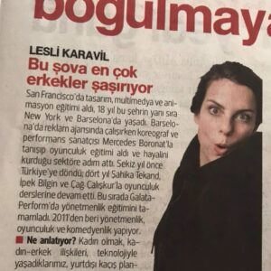 Lesli Karavil Instagram - Yeni nesilllll standupçılar!!! Yürü be...Bugün Hürriyet Pazar'da...Bu sabah yeni hikayeler yazdım!! Hazır olun! 
#içerdekadınstandupçıvar #standup #standupshow #womenpower