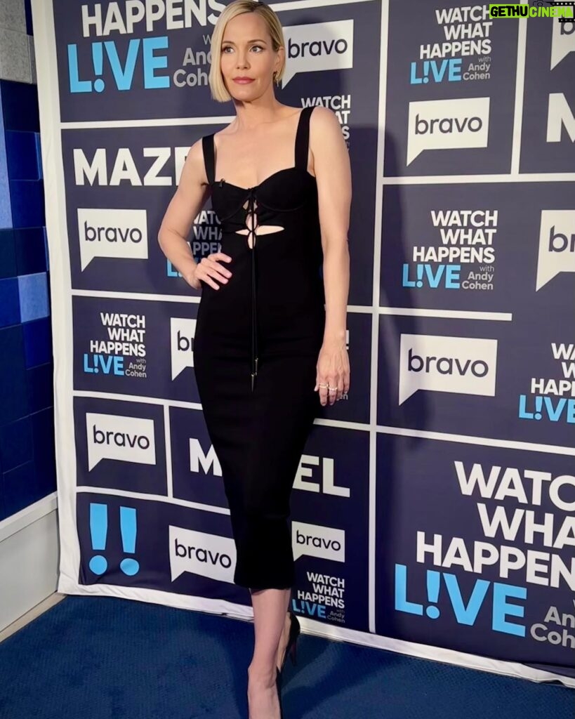 Leslie Bibb Instagram - watch what happens...when you put me in the same room @bravowwhl with @teresagiudice and @bravoandy...thank you teresa for being so kind and generous, thank you andy for having me and talking @aboutmyfather...i woke up smiling...xolb *tap for some creds*