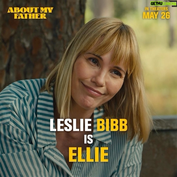 Leslie Bibb Instagram - Get to know Ellie, the girl who’s worth the crazy family. #AboutMyFather @mslesliebibb
