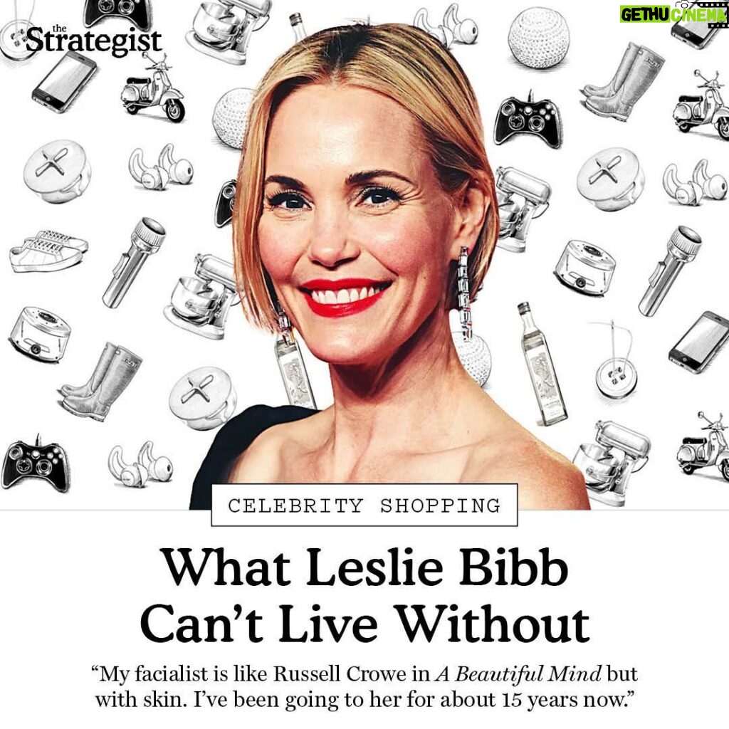Leslie Bibb Instagram - “Friends always ask, ‘Do you ever carry a real purse?’ I’m like, ‘No, I just throw everything in my tote.’ I get the functionality of it: I can throw my wallet in, go to the store, throw a carton of milk in.” We asked actress @mslesliebibb — who’s starring in the AppleTV series Palm Royale (out March 20), Clint Eastwood’s Juror #2, and season three of The White Lotus — about the things she can’t live without, from the skin-care her facialist recommended to, yes, the @nymag tote bag she carries everywhere. Head to the link in our bio to read. Photo-Illustration: The Strategist; Photo: Getty