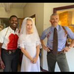 Leslie Grossman Instagram - One last @ahsfx roundup it’s annoying that @russelltovey still looks cute even in death makeup