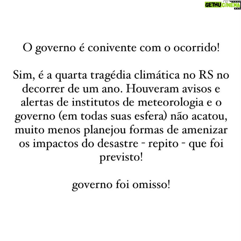 Letrux Instagram - texto por @fredoderich 🔑 enchentes@vakinha.com.br - @badincolono 🔑 09352141000148 - Instituto Brasileiro de Solidariedade 🔑 doacoes@cufa.org.br - Central Única de Favelas 🔑 deisefalci@gmail.com - Resgate de Animais Compartilhe. Toda ajuda é bem vinda!