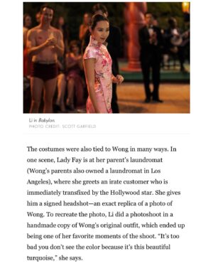 Li Jun Li Instagram - ♥️ @babylonmovie 🖤 @vanityfair 

📸 @jonnymarlow 
@kevinmichaelericson 
@dereksyuen 
@rokaelbeauty 
@personapr 
@personapr

Stills by @stillscottg 
#babylonmovie
#annamaywong