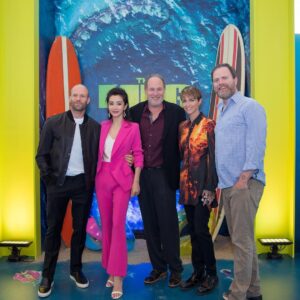 Li Bingbing Instagram - Nice to see you all again! #themeg @jasonstatham @rubyrose @megmovie @rainnwilson
