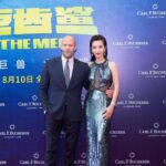 Li Bingbing Instagram - The Meg premiere with Jason on red carpet. So glad to see you in Beijing and I can’t wait for the premiere in LA! @jasonstatham #themeg @megmovie