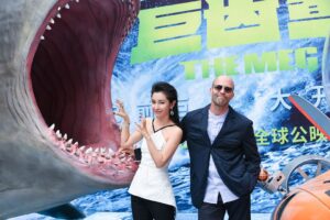 Li Bingbing Instagram - My new film The Meg with @jasonstatham and directed by Jon Turteltaub is opening in Shanghai Film Festival. Can't wait to see @megmovie The Meg in theater in August! 💕😘😉🎈 #libingbing #jasonstatham #shanghai #shanghaifilmfestival #TheMeg #film