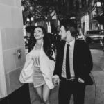 Liana Ramirez Instagram - almost Mr. and Mrs…. couldn’t be more thankful for how spectacular our engagement shoot turned out! thank you @dylanlujano for capturing this special moment that we will cherish forever! thank you again @nadinemerabi for this stunning dress and jacket for this shoot! I feel so loved by y’all! more photos coming your way✨