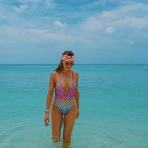 Liberté Chan Instagram - Summer Uniform 🩱

Note: The first time I saw water this blue was when I was 19 years old and my parents took me on a family trip to Tahiti. The color of the water was seared into my mind and I’ve carried that core memory around like a precious treasure, always seeking to visit islands surrounded by that shade of blue. 

Here in Turks and Caicos, I found it again. The water is crystal clear, warm and just as striking. 

Another note: If you’re coming from Miami, the flight is less than 1 1/2 hours. If you’re coming from LA, there’s no direct flight. It takes almost 9  hours to get here. If you’re coming from the West Coast, my advice: stop in Miami for a day or two before coming so you break up the trip 😉

#turksandcaicosbeaches #onepiecebathingsuit #bathingsuitseason #islandstyle #travelcreator #summervacation☀️