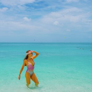 Liberté Chan Instagram - Summer Uniform 🩱

Note: The first time I saw water this blue was when I was 19 years old and my parents took me on a family trip to Tahiti. The color of the water was seared into my mind and I’ve carried that core memory around like a precious treasure, always seeking to visit islands surrounded by that shade of blue. 

Here in Turks and Caicos, I found it again. The water is crystal clear, warm and just as striking. 

Another note: If you’re coming from Miami, the flight is less than 1 1/2 hours. If you’re coming from LA, there’s no direct flight. It takes almost 9  hours to get here. If you’re coming from the West Coast, my advice: stop in Miami for a day or two before coming so you break up the trip 😉

#turksandcaicosbeaches #onepiecebathingsuit #bathingsuitseason #islandstyle #travelcreator #summervacation☀️