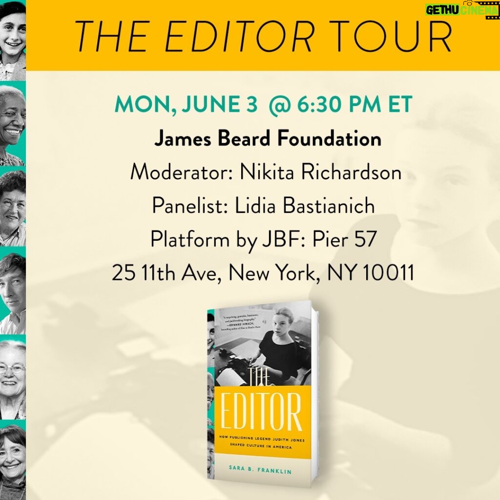 Lidia Bastianich Instagram - Hope to see you at my upcoming panel conversation discussing the rich life and legacy of Judith Jones on June 3 at 6:30 P.M at Platform by JBF - 25 11th Ave, New York, NY 10011, USA. Click link in my bio to grab your tickets! @PlatformbyJBF #LidiasRecipes #LidiasItaly #LidiasKitchen #LidiaBastianich #WheresLidia