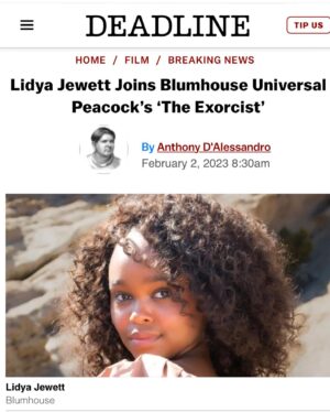 Lidya Jewett Instagram - so so so so SOOOO excited to finally announce my part in this amazing sequel to the iconic classic film. I cannot wait for you all to see this phenomenal project made with phenomenal people. #blumhouse #morgancreek #roughhousepictures #universal #theexorcist2023 #theexorcist1973