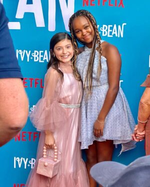 Lidya Jewett Instagram - Ivy   Bean premier. such a great night!! can’t wait for everyone to meet Nancy and the gang. start streaming on sept 2 on @netflix #ivyandbean #ivyandbeannetflix
