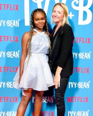 Lidya Jewett Instagram - Ivy   Bean premier. such a great night!! can’t wait for everyone to meet Nancy and the gang. start streaming on sept 2 on @netflix #ivyandbean #ivyandbeannetflix