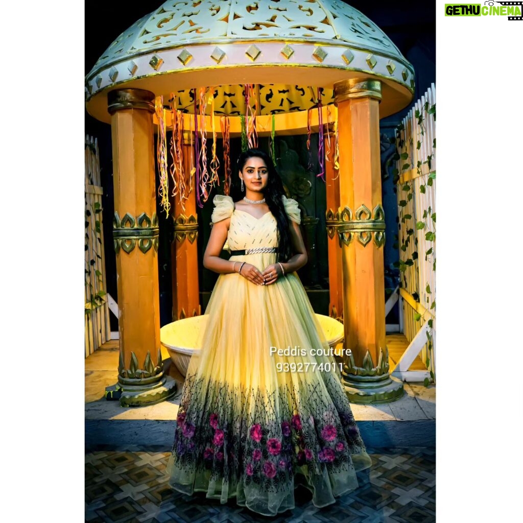 Likitha Murthy Instagram - In frame -@likitha_murthy_15 3d Princess gown available for rental
