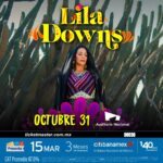 Lila Downs Instagram – ¡Ay Cariño! 🌺 #LaSánchezTour pondrá a cantar nuestros corazones el próximo 31 de octubre en el Auditorio Nacional.✨

#PreventaCitibanamex: 15 de marzo. 
Venta general a partir del 16 de marzo.