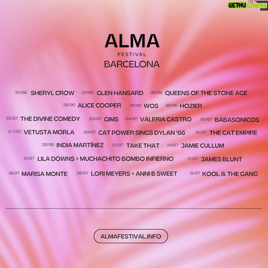 Lila Downs Instagram - Volver al Poble Espanyol en nuestra querida Barcelona es un sueño, y que mejor de la mano de la programación del @alma_festival. ¿Ya vieron el cartel? En nuestra noche, @muchachito_bombo también será parte de esa gran celebración y nuestro cierre de gira. Boletos ya a la venta! Próximo 15 de Julio tenemos una cita 📅 . #LilaDowns #Barcelona #catalunya #pobleespanyol