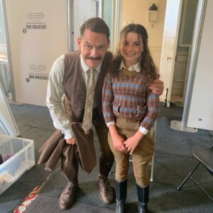 Lilly Aspell Instagram - Such a joy to work with the incredible @lilyjamesofficial @emortimer Freddie Fox and Dominic West #pursuitoflovebbc