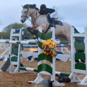 Lilly Aspell Instagram - Super weekend spent showjumping @arenauk_official Bailey jumped his first 1.25 to just have two poles. Now zooming home to watch my performance in the Pursuit of Love. So excited @lilyjamesofficial @emortimer @batessaddles #omegaequine
