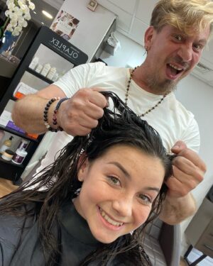 Lilly Aspell Instagram - Hair styling with @theregenthairskinbody and @byctnergen ❤️ thank you guys for making my hair look fab! #hair #hairstyle