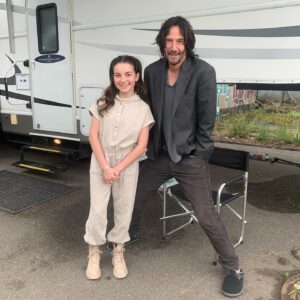 Lilly Aspell Instagram - Did I mention I hung out with some guy called John Wick?  I was super lucky to have meet Keanu on set of the next John Wick movie. Thank you @rike_schindler for organising. 😘😘😘 #keanureeves #matrix #johnwick #retribution #luckyme #wrapped #lillyaspell