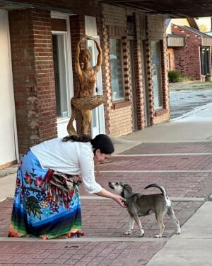 Lily Gladstone Instagram - Sunset over Osage Country. I think I am exactly where I am supposed to be tonight. 

Save the Tall Chief Theater.

#Grayhorse 
#FairfaxOklahoma
#TallChiefTheater
#puppyrazzi