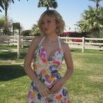 Lily Brooks O'Briant Instagram - Cosmic Desert 🪐✨🌵 • Missing Coachella weekend rn. Thank you so much @celsiusofficial & @cldstyle for inviting me to your Cosmic Celcius party last weekend! • Thank you so much @hellomolly for this beautiful dress 🩷 • • #coachella #celsius #cosmic #desert #hellomolly #fashion #festivalseason #festivalfashion
