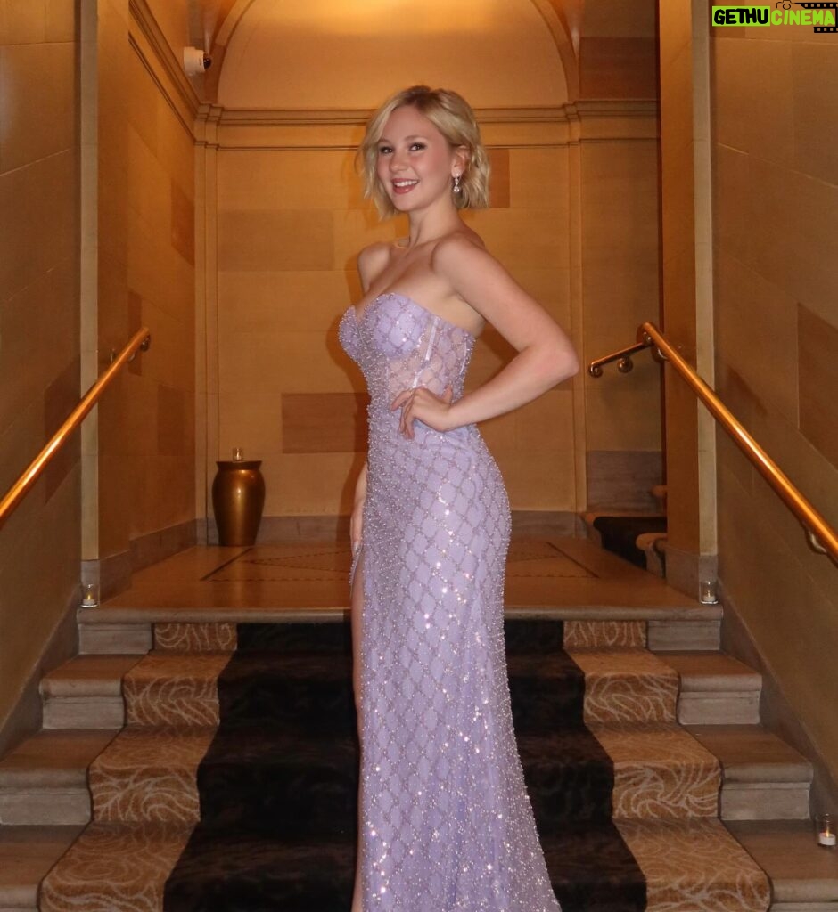 Lily Brooks O'Briant Instagram - wearing purple in honor of Endometriosis awareness 💜 thank you so much @prompartyshop for this GORGEOUS purple dress that was absolutely perfect for the Blossom Ball ✨ • • #endowarrior #endometriosis #blossomball #purpledress