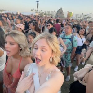 Lily Brooks O'Briant Instagram - baby’s first Coachella Day 1 🎡 • • #coachella #festival #musicfestival #coachella2024 #music #festivalfashion #festivaloutfit #festivalseason