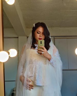 Lin Laishram Instagram - Throwing it back to my Christian wedding for a shoot.
Hair & make up @makeupbyangana 
 #ThrowbackThursday #shootdiaries