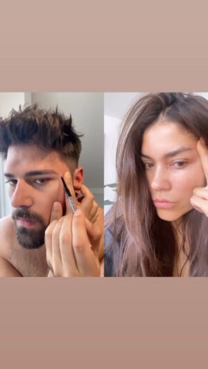 Lina Castrillón Instagram - Por fin aprendí a pintarme las cejas !! 
Y es en serio !! 🙌😂

Los hombres También tienen Derecho 🙌😎
#elquequierepuede
