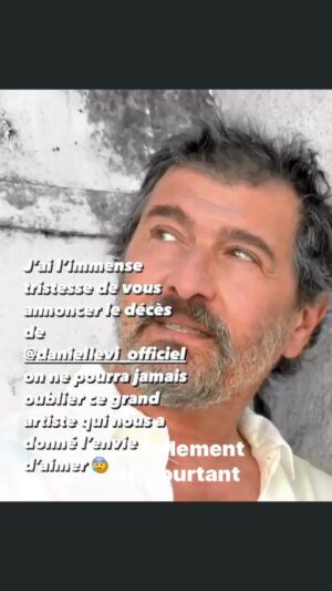 Linda Youdif Instagram - C’était un immense chanteur. C’était pas un âge pour partir Ms pour aimer! Repose en paix @daniellevi_officiel barouh dayan aemet 🙏🙏
