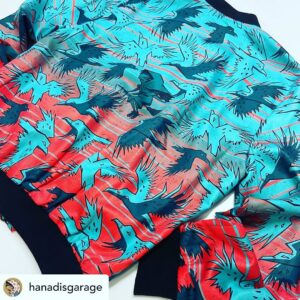 Linda Zervakis Instagram - Posted @withregram • @hanadisgarage Inspired by a jacket with African patterns I got from an artist in Paris, I set out to make my own art jacket. I wanted it to be made locally and be involved in the production process as much as possible, so I looked for the right people to work with. When I met Amira and her colleagues from Stitch By Stitch in Frankfurt, the course was set. Now here it is, my first art jacket, limited to 10 numbered pieces. There is a hidden character in each jacket and I hand drew the washing instructions. The jacket comes in a screen printed box made out of hemp and is fully recyclable. What a fun project. And Even more fun because I got to meet a bunch of real cool ladies and their stories:

Amira from @stitchbystitch.de  who shared the story of her journey from northern Syria to Germany and the struggle she went through to get to were she is right now. 

Claudia from @stitchbystitch.de and the story of creating such great sewing shop and a safe work environment for women who are seeking a better future in their new home in Germany. 

And thanks to Michalis @michpant I got to meet @lindazervakis, a great woman who inspired the hell out of me. What an awesome human being. She was so busy with her new podcast Gute Deutsche @spotify and still she found the time to support me and my project. And I am more than thankful for that.

This project has already payed off for me by meeting all these amazing, strong women. 

There are 2 woman Sizes for this jacket:
S-M 
L-XL 
It is made from Bio Cotton Satin so it is really soft and feels great on the body. Enjoy!