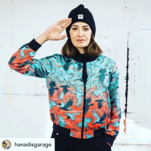 Linda Zervakis Instagram - Posted @withregram • @hanadisgarage Inspired by a jacket with African patterns I got from an artist in Paris, I set out to make my own art jacket. I wanted it to be made locally and be involved in the production process as much as possible, so I looked for the right people to work with. When I met Amira and her colleagues from Stitch By Stitch in Frankfurt, the course was set. Now here it is, my first art jacket, limited to 10 numbered pieces. There is a hidden character in each jacket and I hand drew the washing instructions. The jacket comes in a screen printed box made out of hemp and is fully recyclable. What a fun project. And Even more fun because I got to meet a bunch of real cool ladies and their stories:

Amira from @stitchbystitch.de  who shared the story of her journey from northern Syria to Germany and the struggle she went through to get to were she is right now. 

Claudia from @stitchbystitch.de and the story of creating such great sewing shop and a safe work environment for women who are seeking a better future in their new home in Germany. 

And thanks to Michalis @michpant I got to meet @lindazervakis, a great woman who inspired the hell out of me. What an awesome human being. She was so busy with her new podcast Gute Deutsche @spotify and still she found the time to support me and my project. And I am more than thankful for that.

This project has already payed off for me by meeting all these amazing, strong women. 

There are 2 woman Sizes for this jacket:
S-M 
L-XL 
It is made from Bio Cotton Satin so it is really soft and feels great on the body. Enjoy!