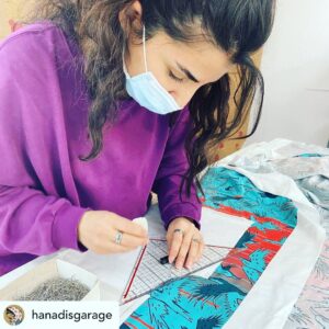 Linda Zervakis Instagram - Posted @withregram • @hanadisgarage Inspired by a jacket with African patterns I got from an artist in Paris, I set out to make my own art jacket. I wanted it to be made locally and be involved in the production process as much as possible, so I looked for the right people to work with. When I met Amira and her colleagues from Stitch By Stitch in Frankfurt, the course was set. Now here it is, my first art jacket, limited to 10 numbered pieces. There is a hidden character in each jacket and I hand drew the washing instructions. The jacket comes in a screen printed box made out of hemp and is fully recyclable. What a fun project. And Even more fun because I got to meet a bunch of real cool ladies and their stories:

Amira from @stitchbystitch.de  who shared the story of her journey from northern Syria to Germany and the struggle she went through to get to were she is right now. 

Claudia from @stitchbystitch.de and the story of creating such great sewing shop and a safe work environment for women who are seeking a better future in their new home in Germany. 

And thanks to Michalis @michpant I got to meet @lindazervakis, a great woman who inspired the hell out of me. What an awesome human being. She was so busy with her new podcast Gute Deutsche @spotify and still she found the time to support me and my project. And I am more than thankful for that.

This project has already payed off for me by meeting all these amazing, strong women. 

There are 2 woman Sizes for this jacket:
S-M 
L-XL 
It is made from Bio Cotton Satin so it is really soft and feels great on the body. Enjoy!