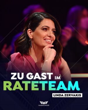 Linda Zervakis Instagram - @lindazervakis ist dem Geheimnis um die Masken in Show 2 auf der Spur! 🔎 Wie sehr freut ihr euch auf sie? 😍 #maskedsinger #TMSP7
👉 „The Masked Singer“ - Eine neue Folge, samstags live um 20:15 Uhr auf ProSieben oder streamen auf Joyn.

📸 Willi Weber