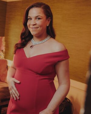 Lindsay Mendez Instagram - It’s taken me a minute to come down from this past Sunday. The immense gratitude I have for this experience just, overflows. And truly, what I come away with more than anything is…it takes a very strong village to do this. And boy, do I have mine.
Let start with my incredible HUSBAND (swoon that I get to call him that now), @jalexbrinson . You are my rock, my biggest cheerleader, my shoulder to both cry and lean on, and the reason I have made it through this year.
My incredible manager, @gartnercraig …you are why I did this thing, at all. I had my doubts, and it was not easy to get me here. But you guided and supported me the entire way, and I will never be able to thank you enough for being responsible for me taking on this job. My beautiful team who has helped me get my looks together this entire season. @andrewgelwicks …you work with my ever-changing body and always make me feel gorgeous. @natashasmee and @thedavidcruz …you guys beat this face and hair into submission and make a tired, pregnant mom feel like a movie star. @safiyaa_official …you designed and created this gown custom for me. And did it with pride and joy…I don’t know many designers who would be interested at all in dressing a woman who looks like me…and pregnant none the less??? I will never be able to thank you enough for this moment. Thanks as well to @pasqualebruni for these gorgeous jewels! They were out of this world! @dstylist517 …my dresser and wonderful friend. I love you so much and you have kept me pasted together day after day. I can’t imagine doing this or any show ever without you. Thank you a million.
And…my beautiful cast and crew. I love you all so much and am so proud of what we’ve made and done together. Dan and Jonathan…you are both stratospheric and seeing you both earn those trophies made my heart just burst. I love you both to the end.
Thank you all for your love and beautiful messages. My heart is full…my body is tired. And now…we get to make this a movie…an honor to capture it and have it for my children to see some day. @merrilyonbway is just, the gift that keeps on giving. And of course…all shots by my @murphymade . Genius. Friend.