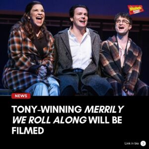 Lindsay Mendez Instagram - After Jonathan Groff teased the news on @thetonyawards red carpet, it’s now been confirmed that @merrilyonbway is being filmed this week! Learn more at the link in our bio.