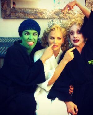 Lindsay Mendez Instagram - Happy 20th Anniversary @wicked_musical !!! You gargantuan, beautiful, impossible, amazing show. I am so grateful to have had the chance to don the green for your 10th Anniversary 10 YEARS AGO (MY GOD.) So grateful to have had the opportunity to work with some of my best friends and tackle a role of a lifetime. And so happy to have been changed “For good.”
Best witches!!!!! Xo LM