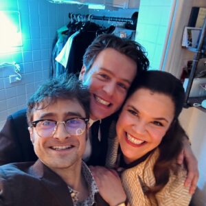 Lindsay Mendez Instagram - Happy LAST SHOW OF 2023 from the  @merrilyonbway FAM!!!!!!
I love these gents so much…excited to ring in 2024 and go into our 3rd year performing this beautiful show! #oldfriends