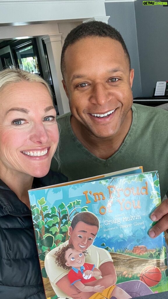 Lindsay Czarniak Instagram - Im super proud of the broadcaster he is but that's nothing compared to the Dad we see at home. Congrats @craigmelvinnbc on your children's book and sharing your thoughts on fatherhood in a way that is sure to impact all dads and kids who want to make their parents proud. We are so proud of YOU! #improudofyou #family #fatherhood #dads #love #books #todayshow