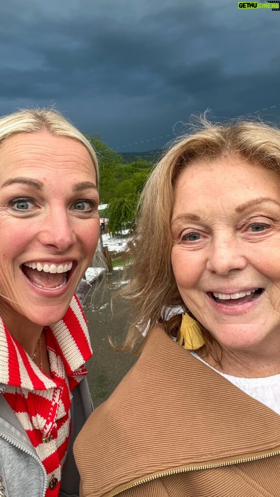 Lindsay Czarniak Instagram - My heart is so full after a special whirlwind Mother’s Day weekend bookended by my favorite meal (thx to @craigmelvinnbc). We crushed some serious spaghetti and meatballs (twice), traveled with the kiddos to PA and survived a surprise hail storm in May! Above all I loved seeing my own mom and having a chance to be with my two grandmas who I’m grateful live so close to eachother. Hearing their stories about motherhood is just priceless. Thanks to my own crew for showering me with love when we got home:) Sending lots of love to all the moms out there and those who this time is difficult for because of those they use missing. 💕 #mothersday #mom #momlife #family #love #grateful #hail #weather #spaghetti