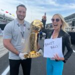 Lindsay Czarniak Instagram – Love mixing sports! The @larryobrientrophy at the Indy500 last year. #JOTD #sports #basketball #indycar #tbt #champions