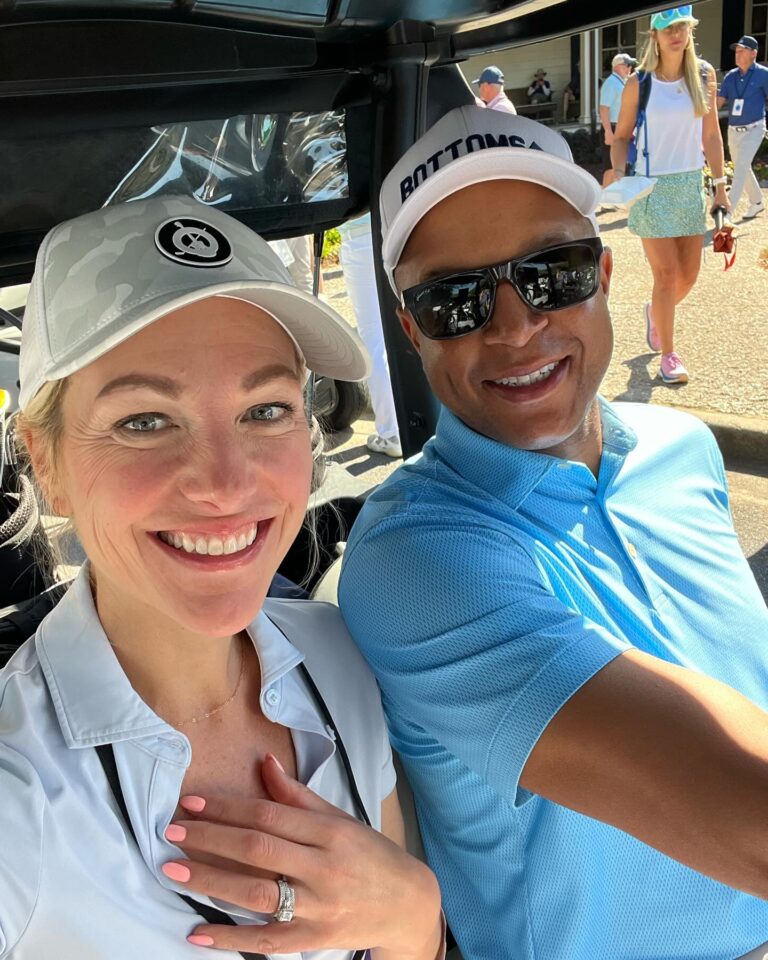 Lindsay Czarniak Instagram - Hit em straight! Starting the day with some friendly golf for a great cause. Taking the necessary precautions round steps in hopes of a successful round:) #golf #mam #mondayafterthemasters #hootieandtheblowfish