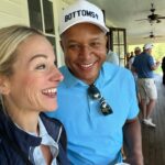 Lindsay Czarniak Instagram - Hit em straight! Starting the day with some friendly golf for a great cause. Taking the necessary precautions round steps in hopes of a successful round:) #golf #mam #mondayafterthemasters #hootieandtheblowfish