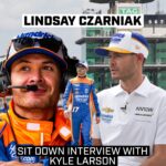 Lindsay Czarniak Instagram - “I’ve really felt support from the whole world.” ❤️ @kylelarsonracin sits down to discuss his path to the #Indy500 — and what it would be like to win. #INDYCAR // @arrowmclaren