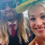 Lindsay Czarniak Instagram – With sound now! Pumped for my friend Jayson Werth (World Series champ) Found he and his wife after walking the red carpet. Had to get his thoughts on his horse Dornoch running in the Derby. Crazy to think in a few hours he could be a Kentucky Derby winner! #kentuckyderby #horses #horseracing #baseball #thproughbred #thoroughbreds #americasbestracing